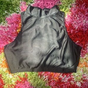 Black Dancewear solutions custom crop top
